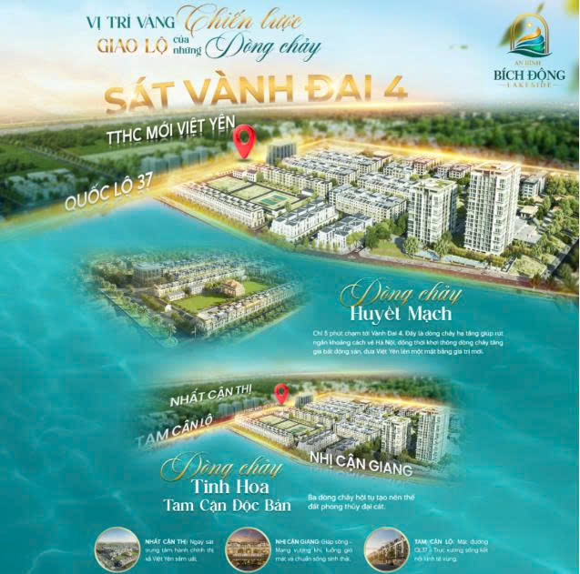 Bán lô liền kề Bích Động Lakeside - 114m2 – mặt đường 22m – giá chỉ từ 65 triệu/m² 15985847