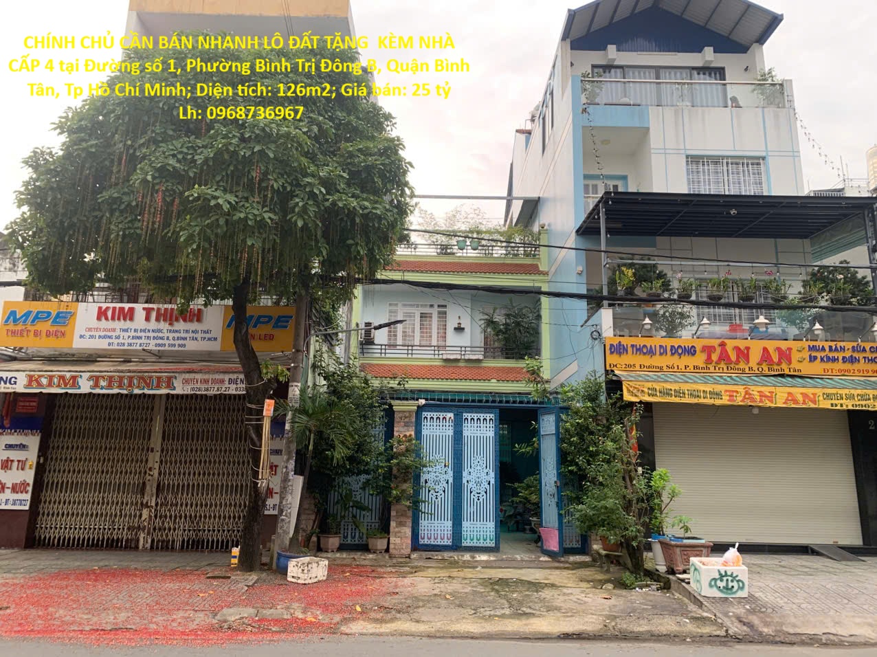 CHÍNH CHỦ CẦN BÁN NHANH LÔ ĐẤT TẶNG  KÈM NHÀ CẤP 4 tại quận Bình Tân, TP HCM 15985854