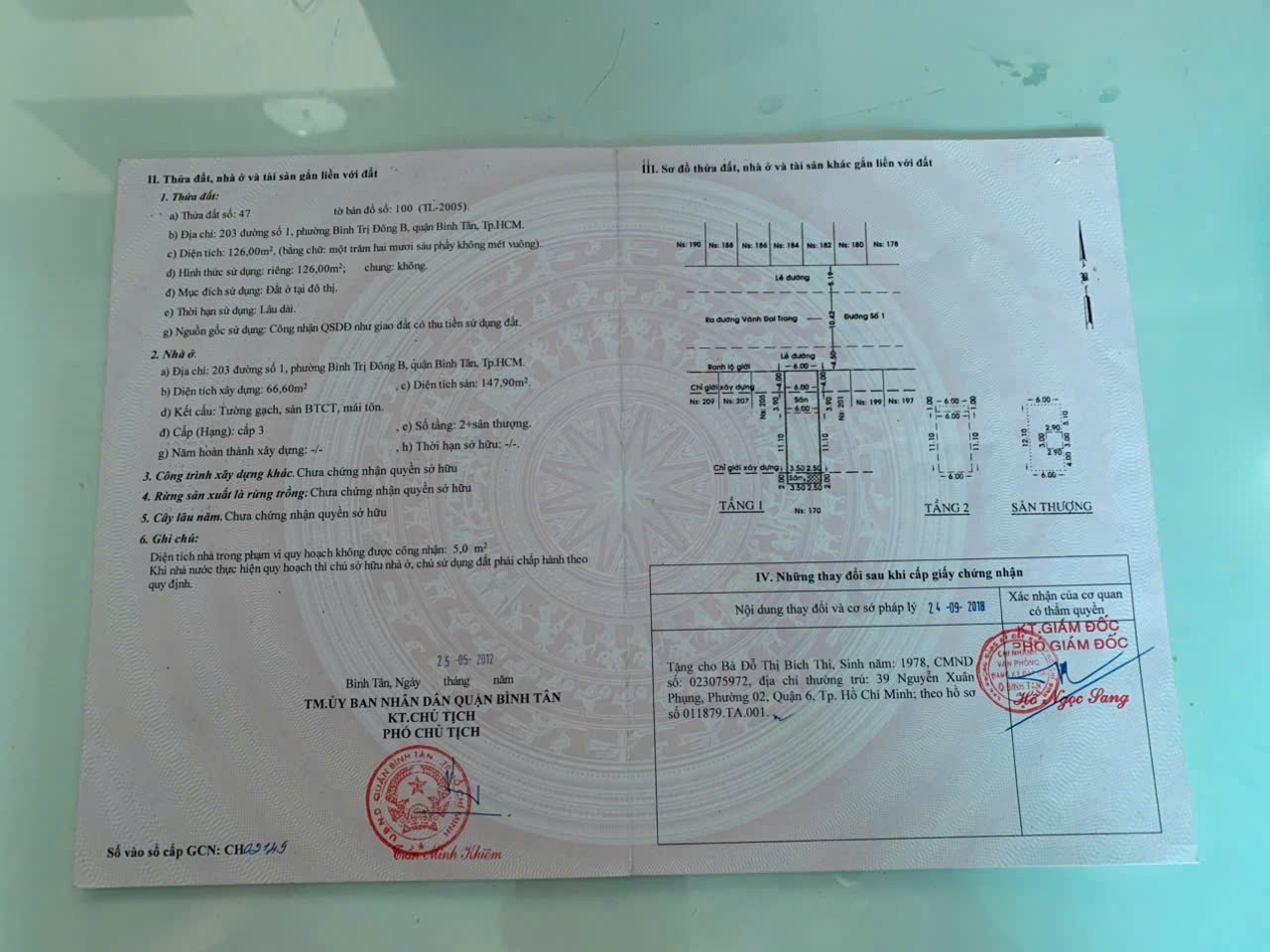 CHÍNH CHỦ CẦN BÁN NHANH LÔ ĐẤT TẶNG  KÈM NHÀ CẤP 4 tại quận Bình Tân, TP HCM 15985854