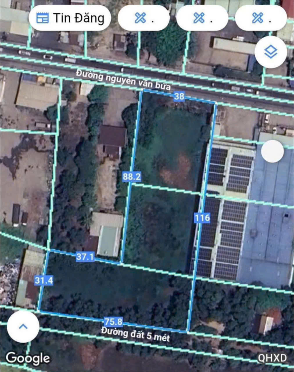SIÊU ĐẤT 2 MẶT TIỀN NGUYỄN VĂN BỨA – NGANG 38M NỞ HẬU 76M CỰC HIẾM 15986054