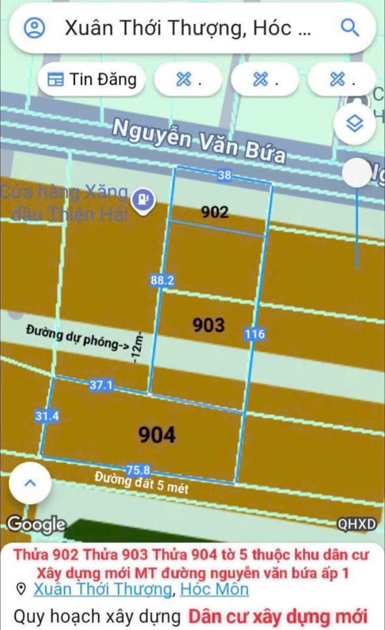 SIÊU ĐẤT 2 MẶT TIỀN NGUYỄN VĂN BỨA – NGANG 38M NỞ HẬU 76M CỰC HIẾM 15986054