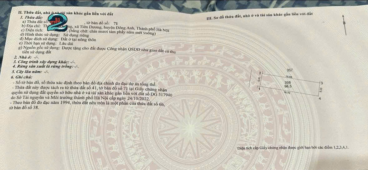 BÁN ĐẤT CỔ DƯƠNG – VỊ TRÍ ĐẸP, GIÁ TỐT 15986148