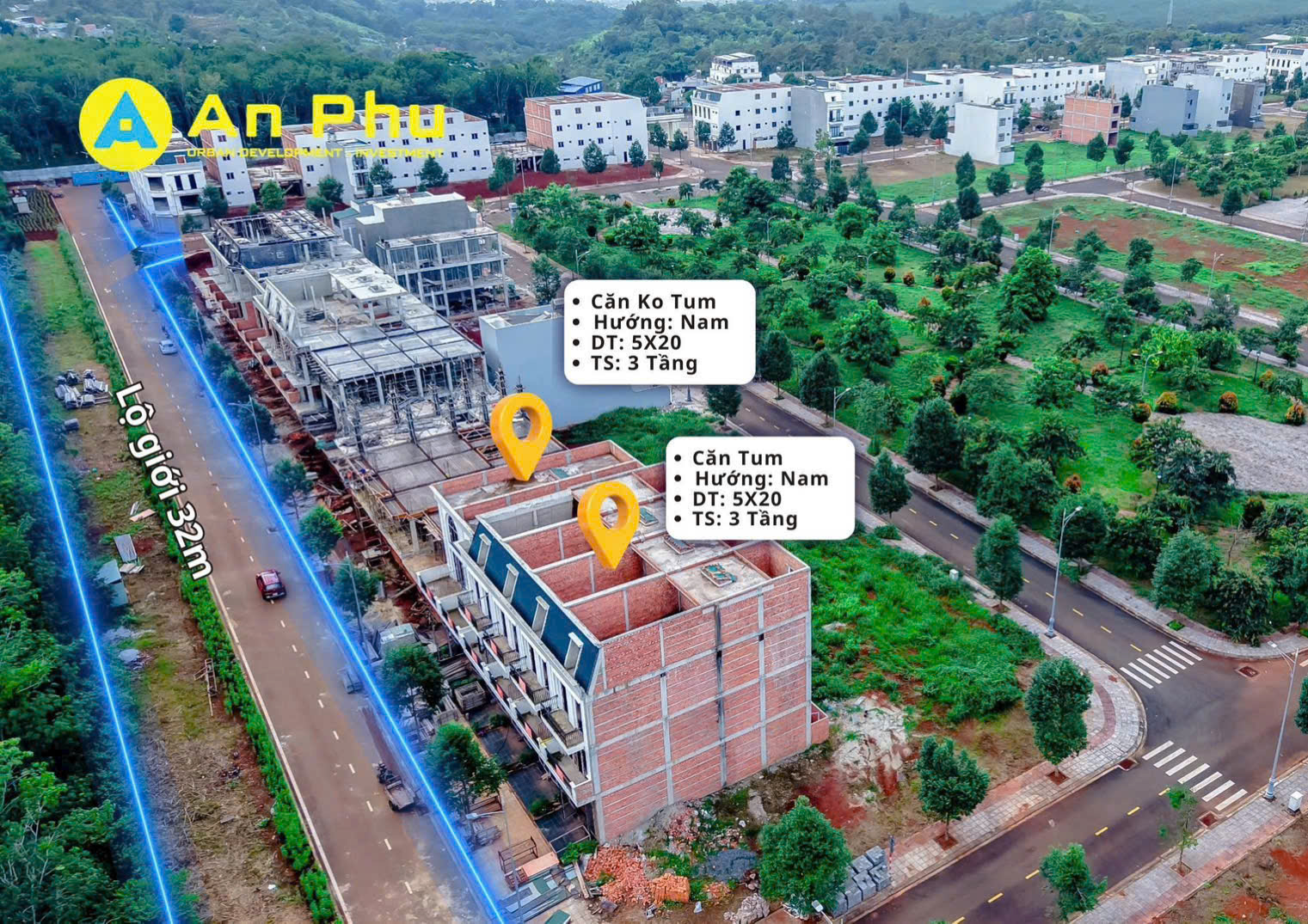 Shophouse tại khu đô thị Ân Phú - mặt tiền đường 32m 15986207