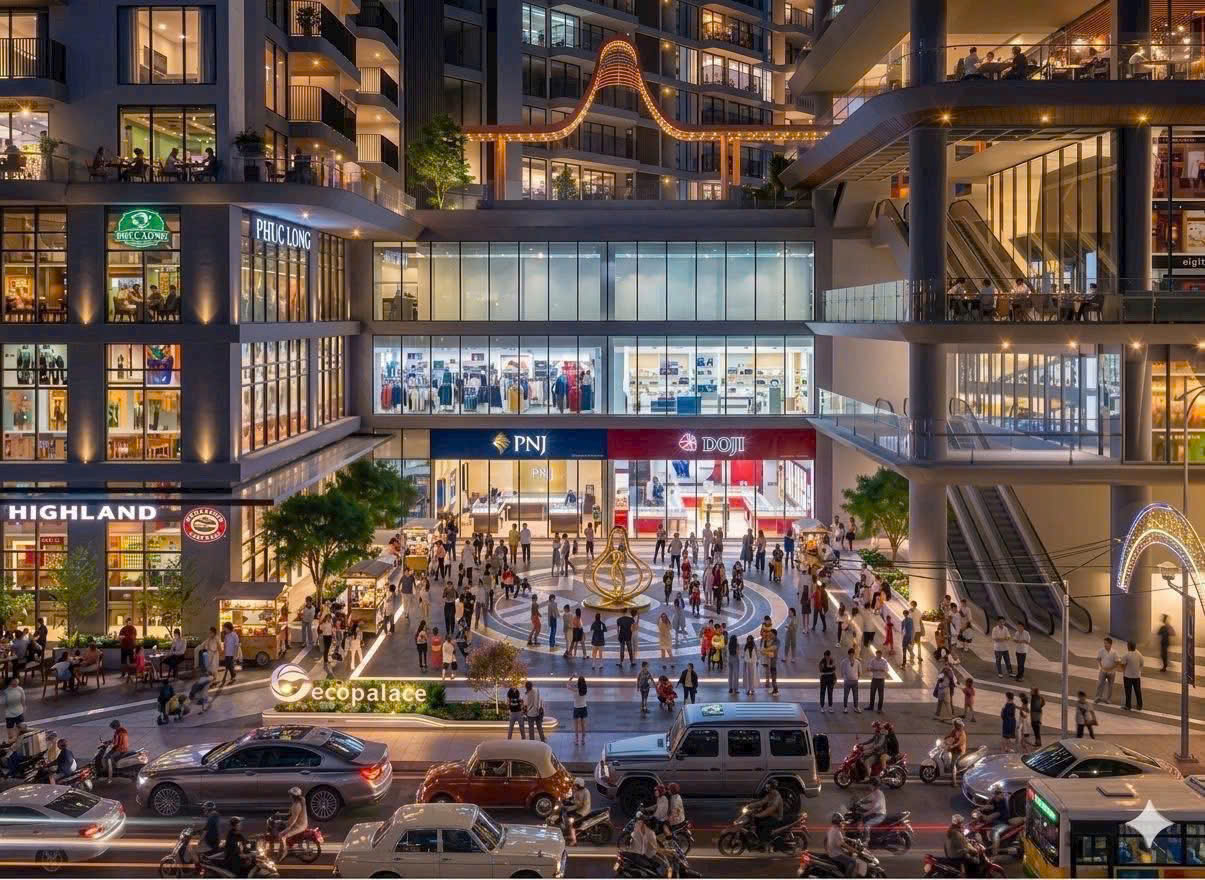 Shophouse khối đế Ecopalace nằm ngay sảnh chính của chung cư Ecopalace 15986216