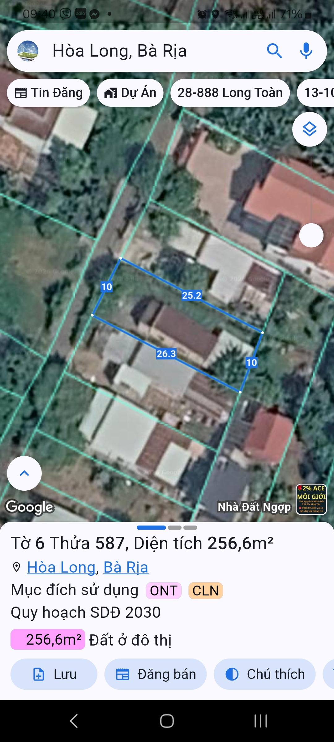 BÁN ĐẤT ĐƯỜNG SỐ 79 – HÒA LONG, TP.HCM 15986240