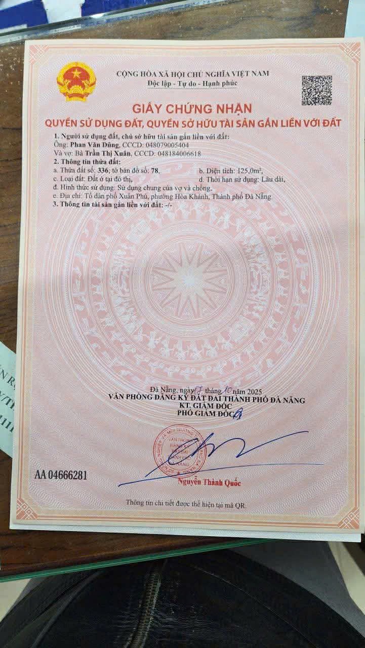 ĐẤT ĐẸP - GIÁ TỐT - Chính Chủ Cần Cần Bán Đất Tại  Xuân Phú ( Hòa Sơn cũ ), Phường Hòa Khánh, TP. 15986276