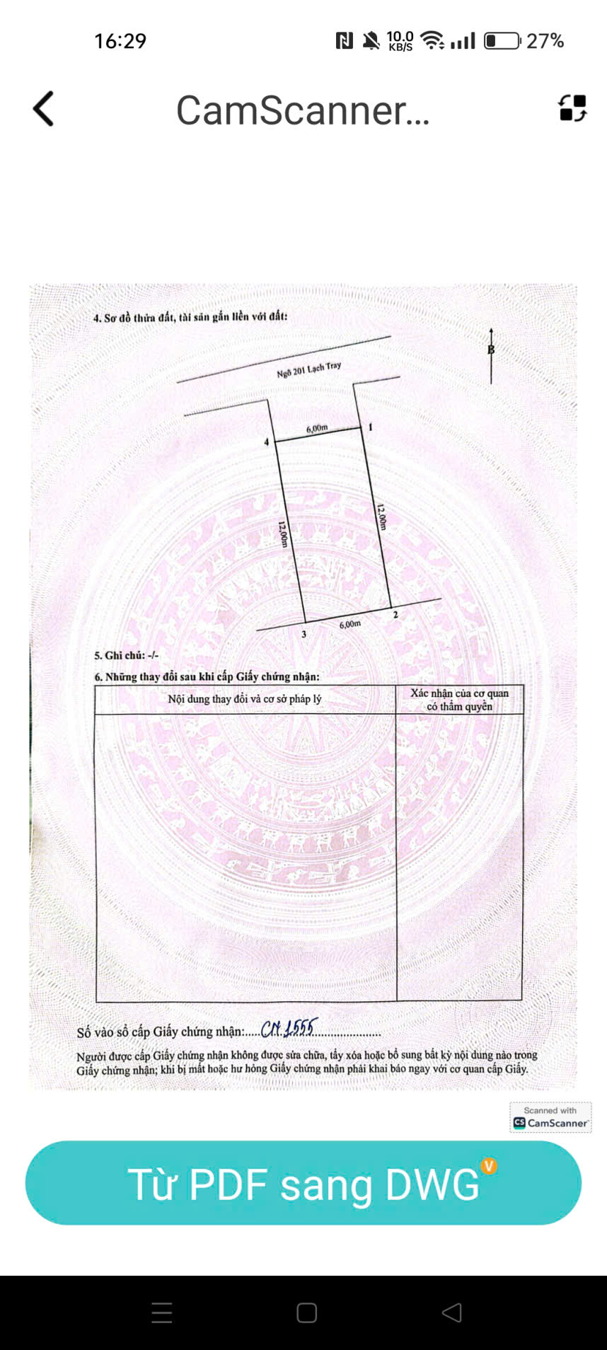 BÁN ĐẤT 72M² NGÕ 201 LẠCH TRAY – NGÔ QUYỀN – MẶT TIỀN 6M – TẶNG NHÀ 2 TẦNG – GIÁ HƠN 4 TỶ 15986352