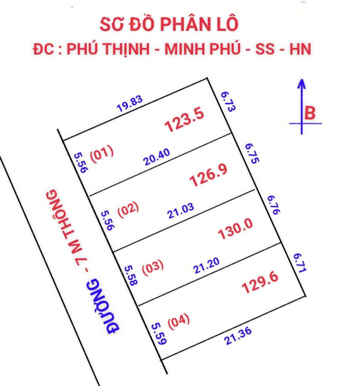 Bán đất đẹp tại Xã Phú Minh, Huyện Sóc Sơn, Hà Nội, DT 129.6m2, giá 26 triệu/m2 15986357