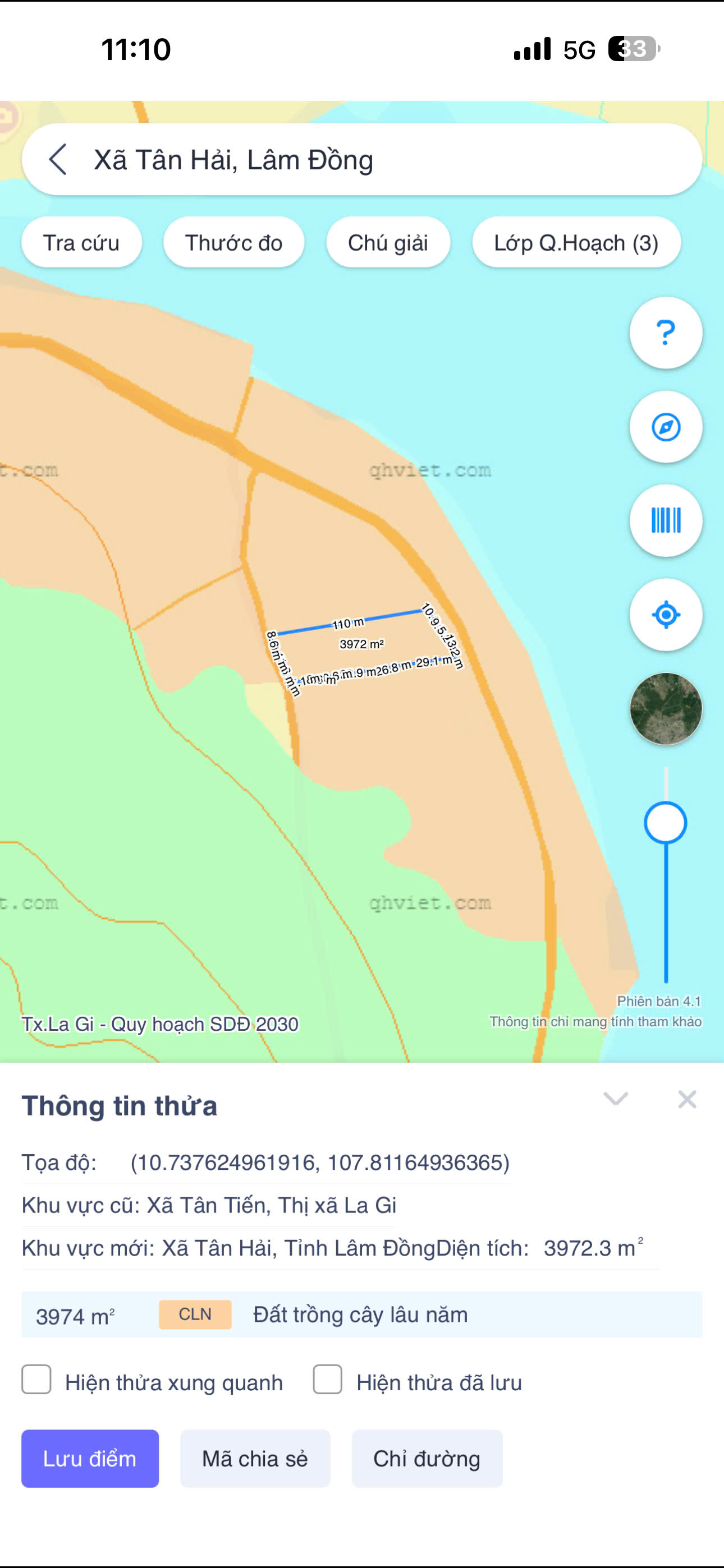 Bán 1000m2 đất mặt tiền View Hồ Núi Đất, Tân Hải, LaGi giá rẻ nhất 15986540