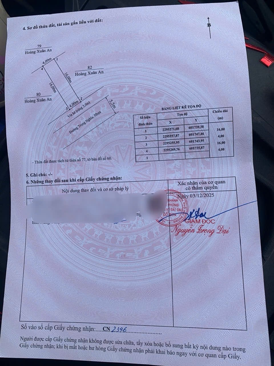 [1.6x tỷ] Lô đất mặt đường Trung Nghĩa kinh doanh tốt hướng Đông Nam - ZALO 0567 222 555 15986549