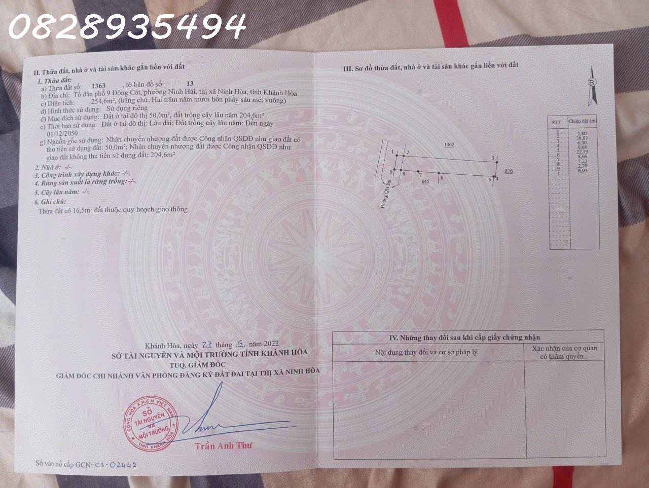 Hàng hiếm tại Phường Ninh Hải, Thị xã Ninh Hòa, Khánh Hòa, DT 254.6 m2, giá đầu tư 15986631