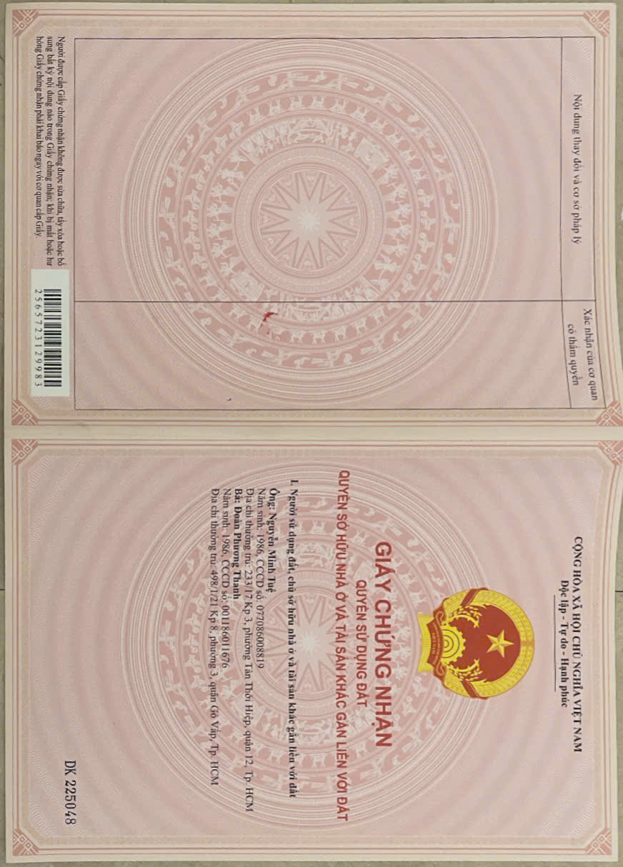 Tthổ cư tại Gò dầu Tây Ninh giá chỉ 2.5 tỷ 15986843