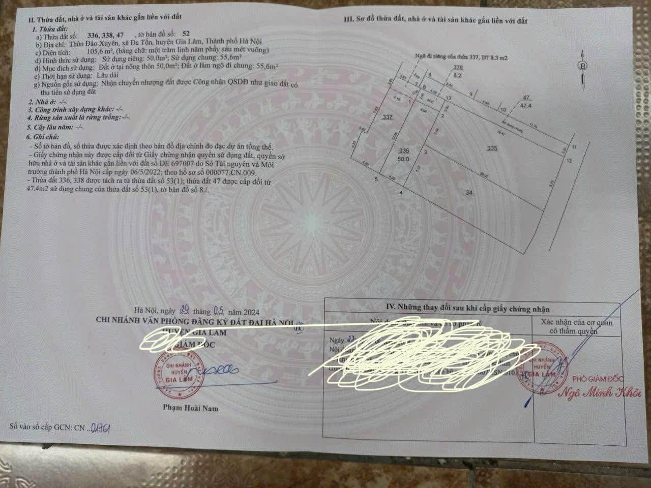 CHÍNH CHỦ CẦN BÁN 50 M2 ĐẤT ĐA TỐN, GIÁ NHỈNH 4 TỶ, LH 0985865658 15986968