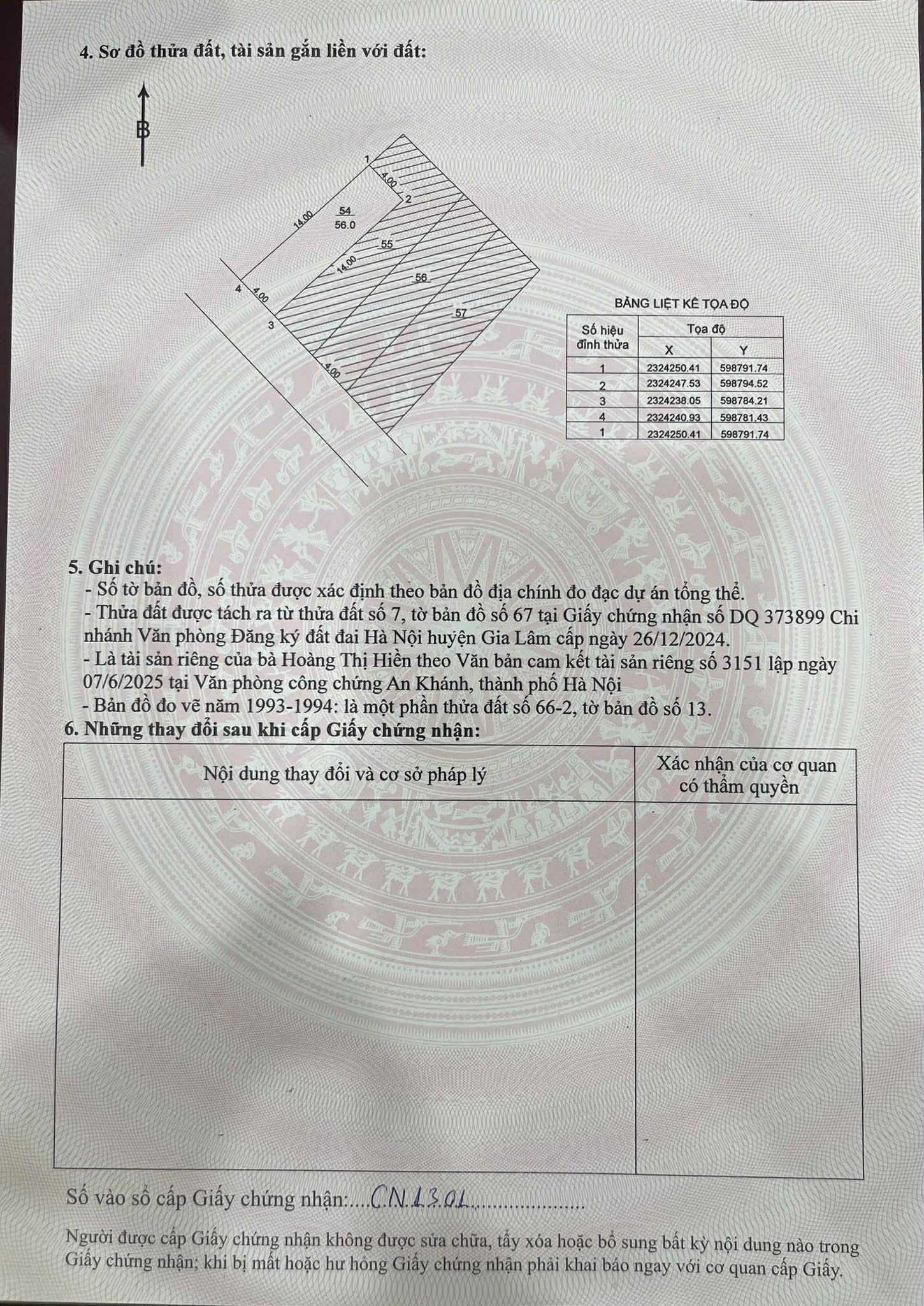 CẦN BÁN 56 M2 KIÊN THÀNH - GIA LÂM, Ô TÔ VÀO NHÀ, GIÁ CHỈ 7.5 TỶ, LH 0985865658 15986967