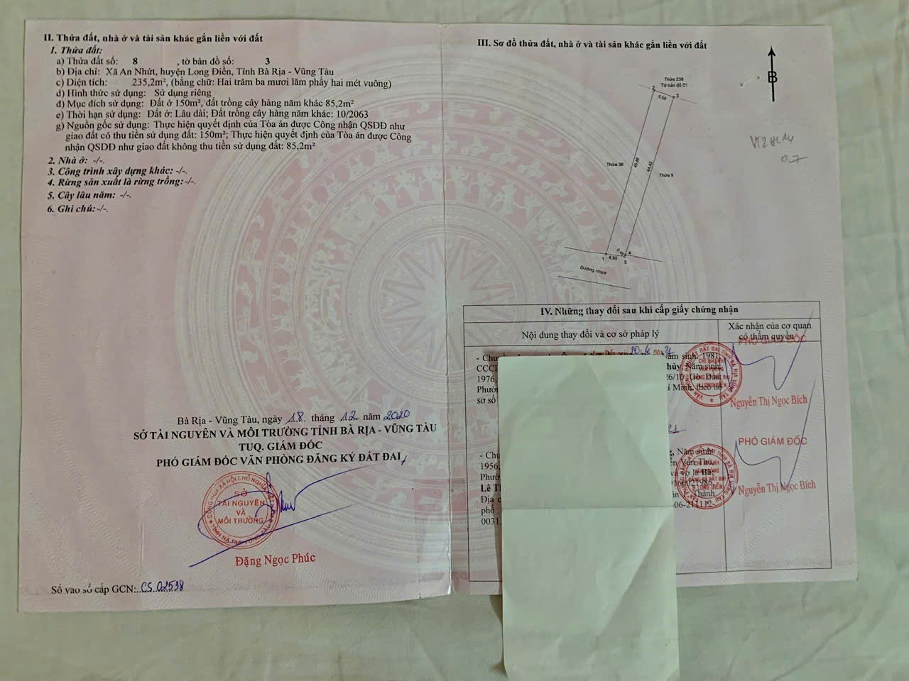 CHÍNH CHỦ CẦN BÁN ĐẤT THỔ CƯ 2 MẶT TIỀN – TẠI AN NHỨT, LONG ĐIỀN – GIÁ TỐT 15987040