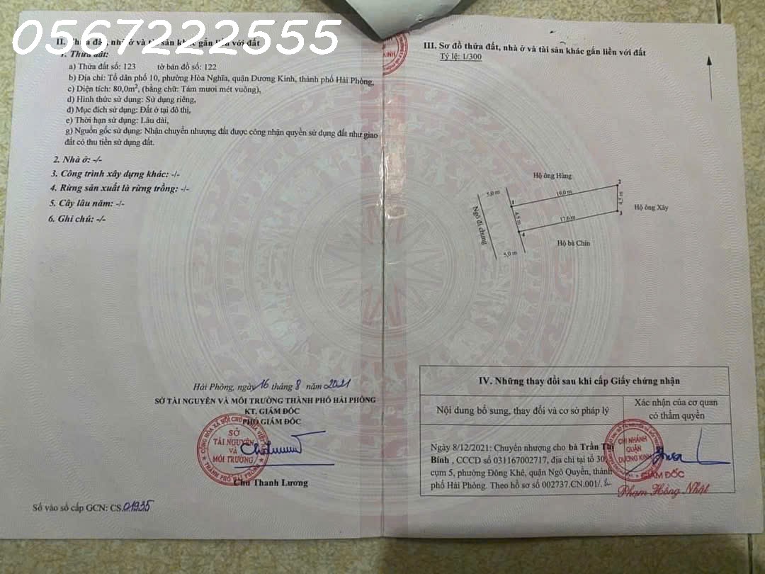 Bán đất Ngõ 100 Tư Thủy, Hòa Nghĩa đường nhựa 5m ô tô quay đầu - ZALO 0567 222 555 15987206