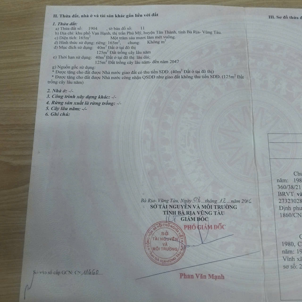 CHÍNH CHỦ Cần Bán Nhanh Lô Đất Khu phố Vạn Hạnh , Đường Tuệ Tĩnh, Phường Phú Mỹ, HCM 15987404