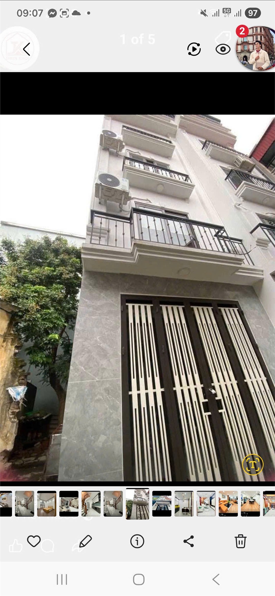 SIÊU PHẨM NHÀ 5 TẦNG CÓ THANG MÁY GẦN MẶT PHỐ LÊ HỒNG PHONG, quận Hà Đông, HN 15987528