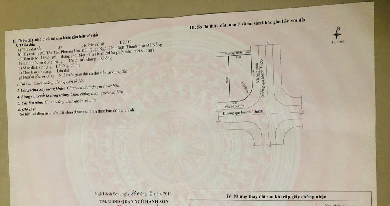 💥💥Bán lô đất góc 2 mặt tiền đường Tân Trà và Nguyễn Bá Ngọc 15987547