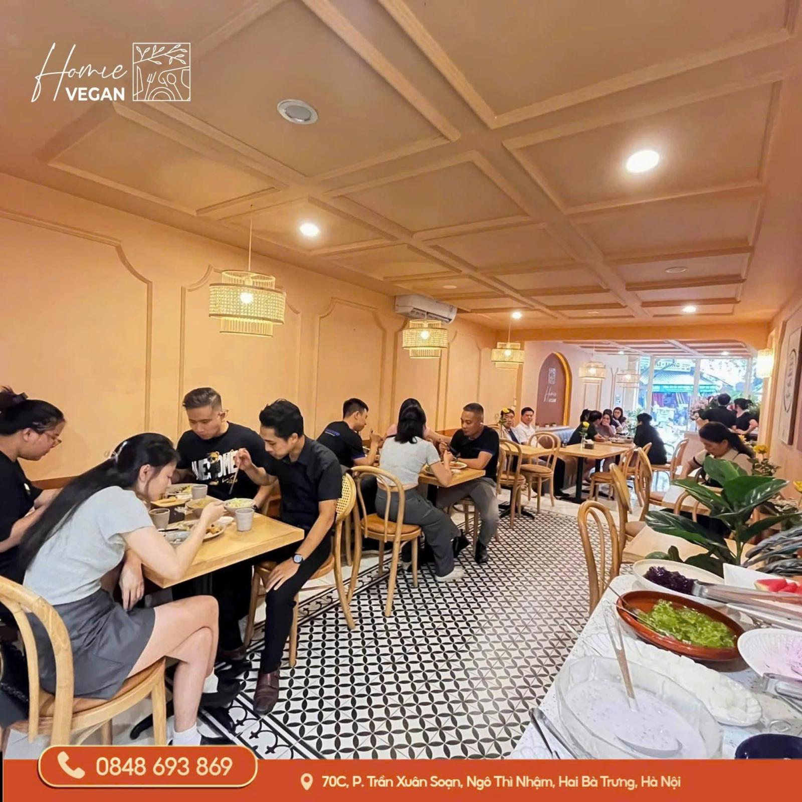 NHƯỢNG LẠI QUÁN CHAY HOMIE Mặt phố trung tâm phường Hai Bà Trưng một quán chay nhỏ đã có nền tảng 15987753