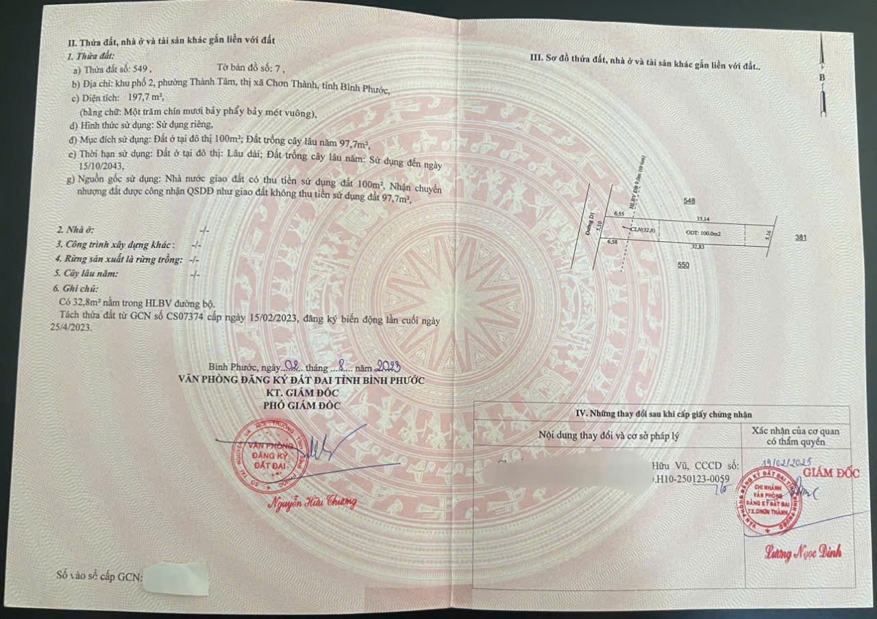 ĐẤT ĐẸP - ĐẦU TƯ SINH LỜI - Chính Chủ Bán Lô Đất Phường Thành Tâm, Chơn Thành, Bình Phước 15987832