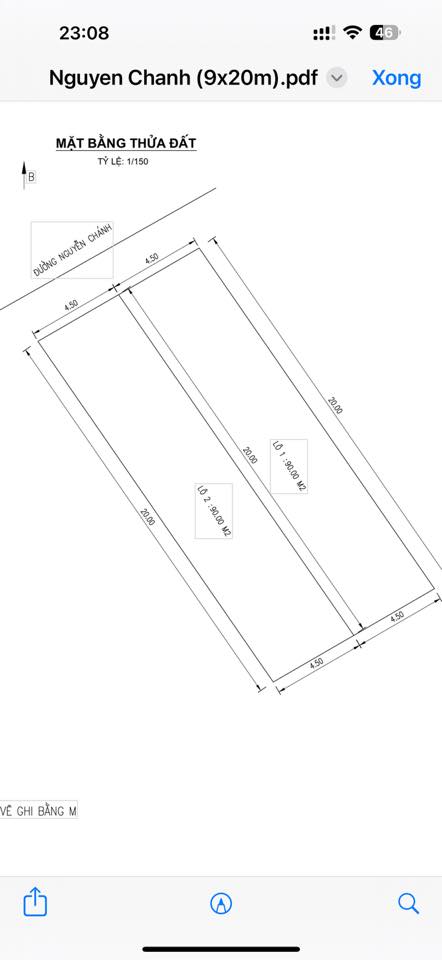 💥Bán 1 cặp đất đường Nguyễn Chánh thông Nguyễn Tất Thành 15987939