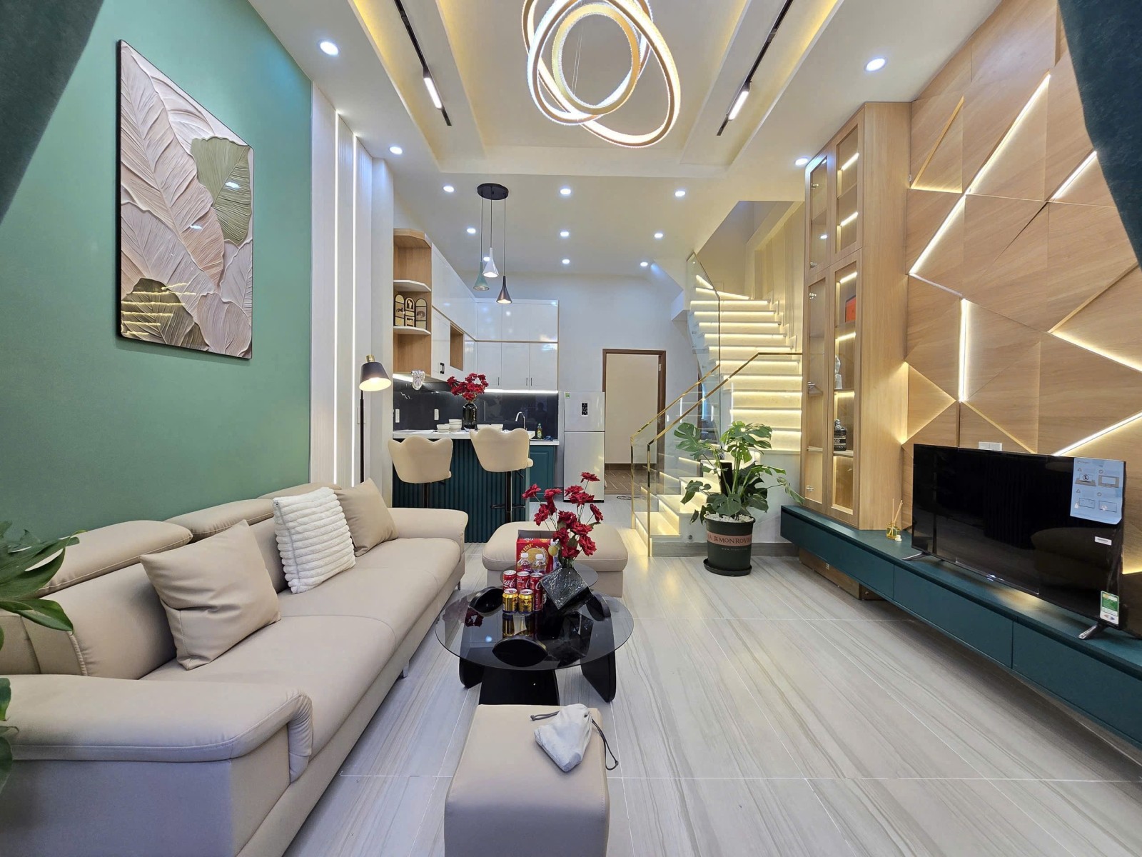 Bán nhà Trần Cao Vân 52m2 2 tầng kiệt 3m 3PN full nội thất giá 4.45 tỷ 15988179