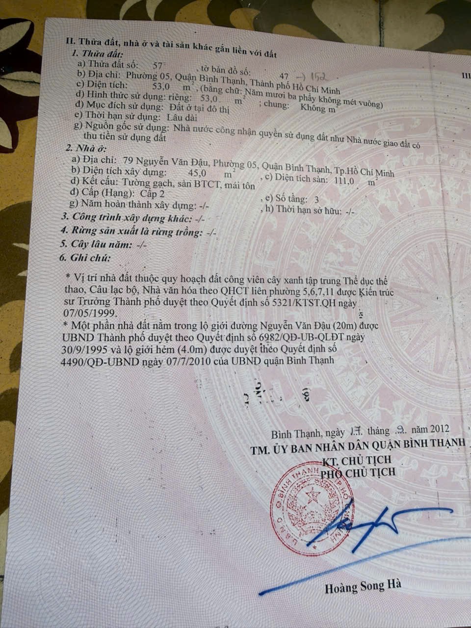 HOT HOT HOT  – CẦN BÁN NHÀ MẶT TIỀN NGUYỄN VĂN ĐẬU – 79 Nguyễn Văn Đậu, P.5, Q.Bình Thạnh, TP.HCM 15988328