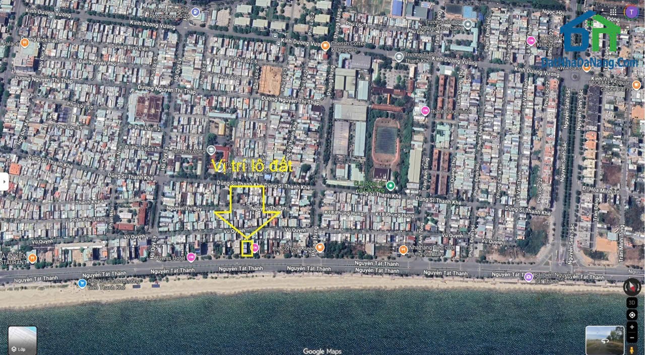 ĐẤT ĐẸP - GIÁ TỐT Cần Bán Đất View Biển Đường Nguyễn Tất Thành, Được Xây Dựng Cao Tầng,Giá chỉ 30,x 15988337