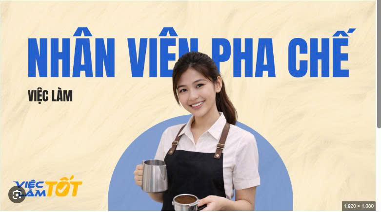 Cần 02 pha chế + phục vụ  Coffee Bến Sông Trăng 15988614