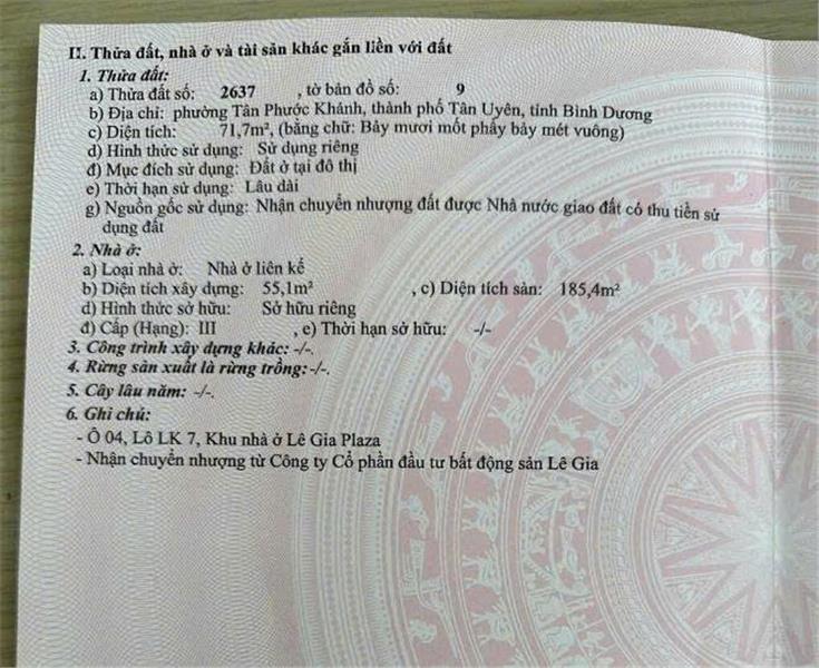 Chính chủ bán gấp nhà liền kề the standard bình dương 15988699