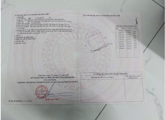 CHÍNH CHỦ CẦN BÁN  ĐẤT TẠI NINH THỌ, NINH HÒA, KHÁNH HÒA, CÁCH BIỂN 3KM 15988850