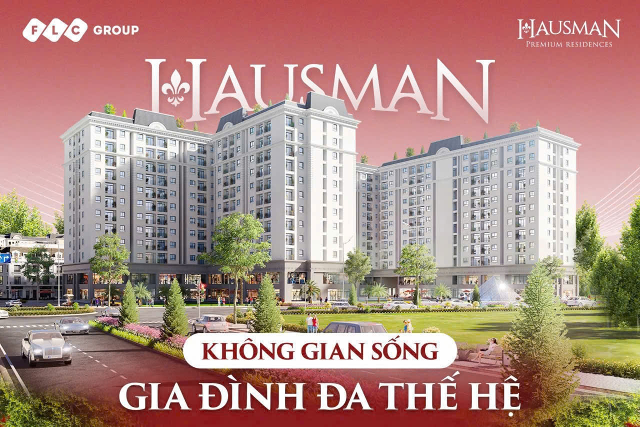 CẦN BÁN 4 SUẤT NGOẠI GIAO DỰ ÁN FLC HAUSMAN PREMIUM, MẶT ĐƯỜNG LÊ QUANG ĐẠO KÉO DÀI, GIÁ 100TR/M2 15988884