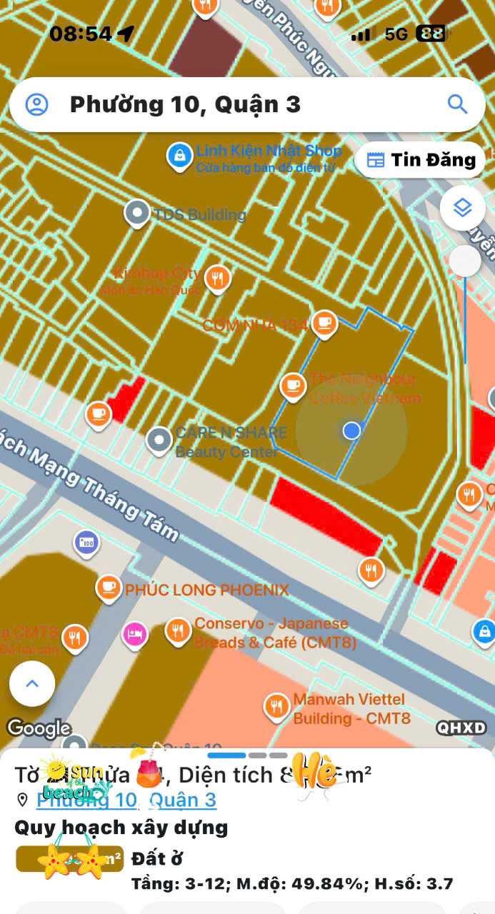 HIẾM - BÁN NHÀ Đ.CÁCH MẠNG THÁNG 8, QUẬN 3 - 226M2 NGANG LỚN 15M*20M - CHÍNH CHỦ 1 ĐỜI XƯA*LH GIANG 15989411