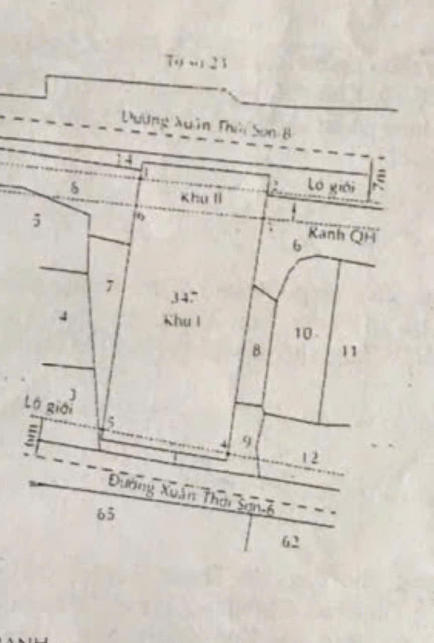 XƯỞNG 2 MẶT TIỀN XUÂN THỚI SƠN – 20x40M – FULL THỔ CƯ – GIÁ CHỈ 25 TỶ 15989482