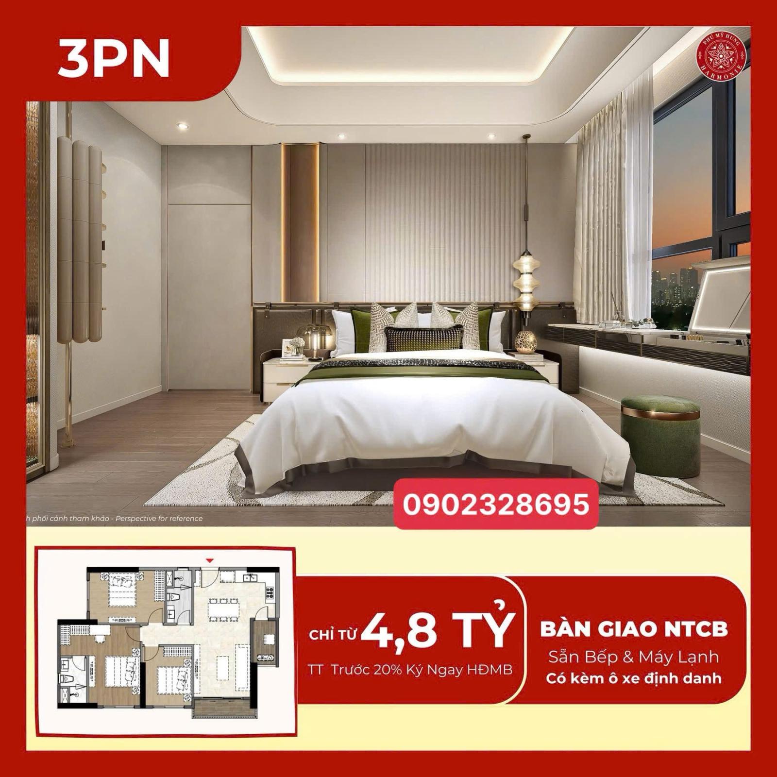 NHẬN BOOKING ĐỢT 2 TOÀ A1 DỰ ÁN HARMONIE PHÚ MỸ HƯNG 15989528