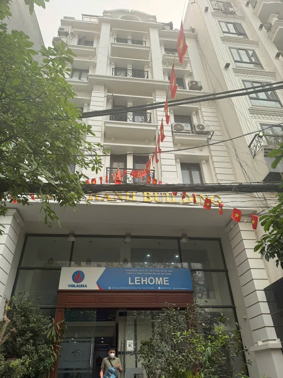 Cho thuê tòa nhà 8 tầng, có thang máy, hợp làm văn phòng, trụ sở công ty tại Thanh Xuân 15989597