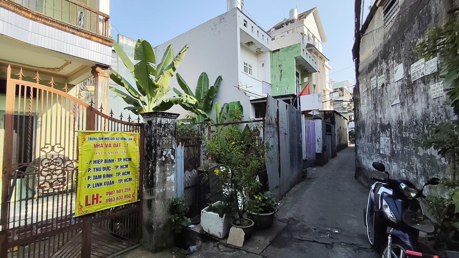 Bán Đất Tặng Nhà Góc 2 Mặt Tiền Hẻm Đường 25 – Hiệp Bình Chánh – TP Thủ Đức 15989604