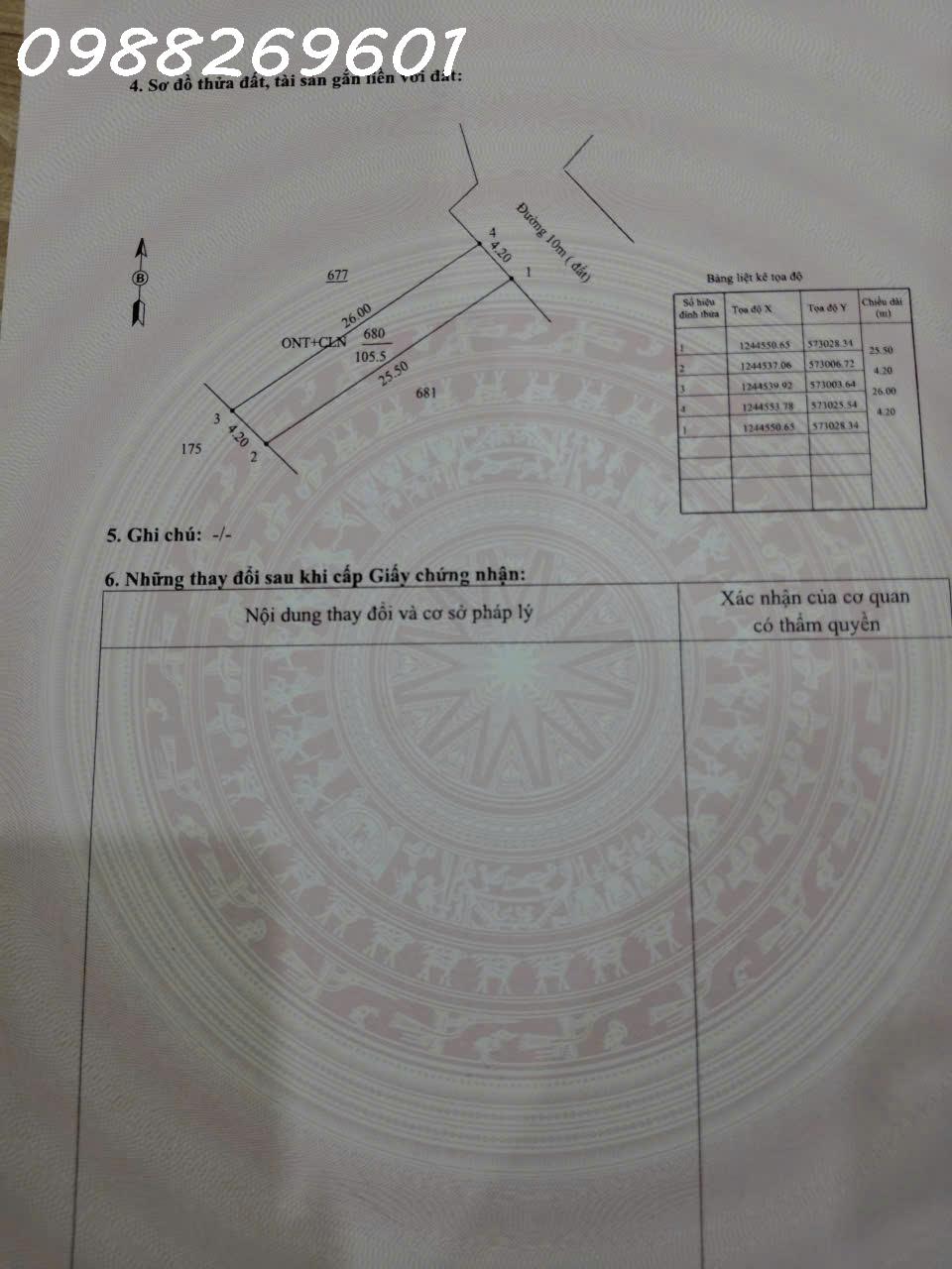 CHÍNH CHỦ CẦN BÁN Ạ. Lô Đất SỔ RIÊNG NGAY Trường Đông, Hòa Thành, tỉnh Tây Ninh 15989857