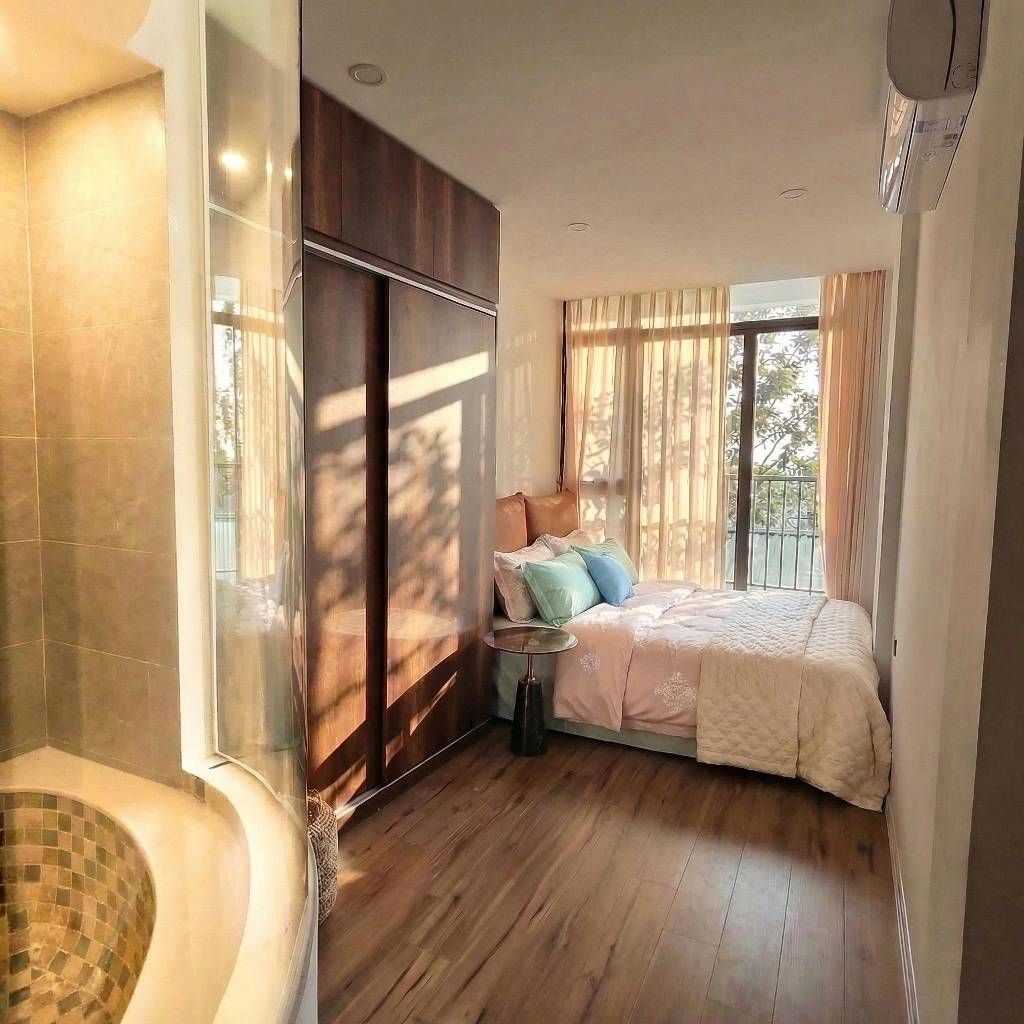 thụy khuê 30m x7 tầng thang máy 12 tỷ view hồ,cách phố 20m,ngõ thông ra hồ 15989911