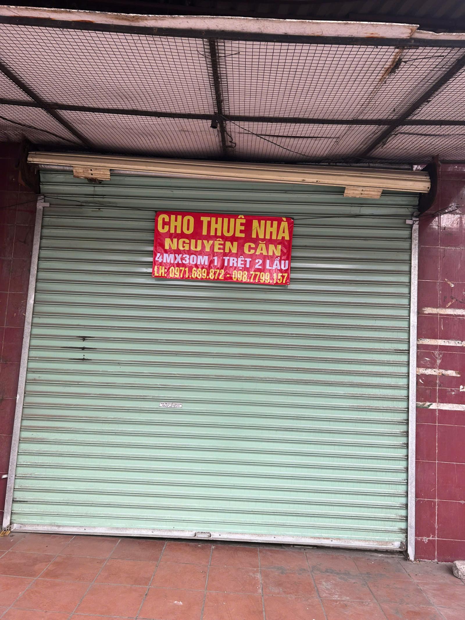 CHO THUÊ KIOT + NHÀ 2 TẦNG LIỀN KỀ – DIỆN TÍCH TẦNG TRỆT 120m² 15989957