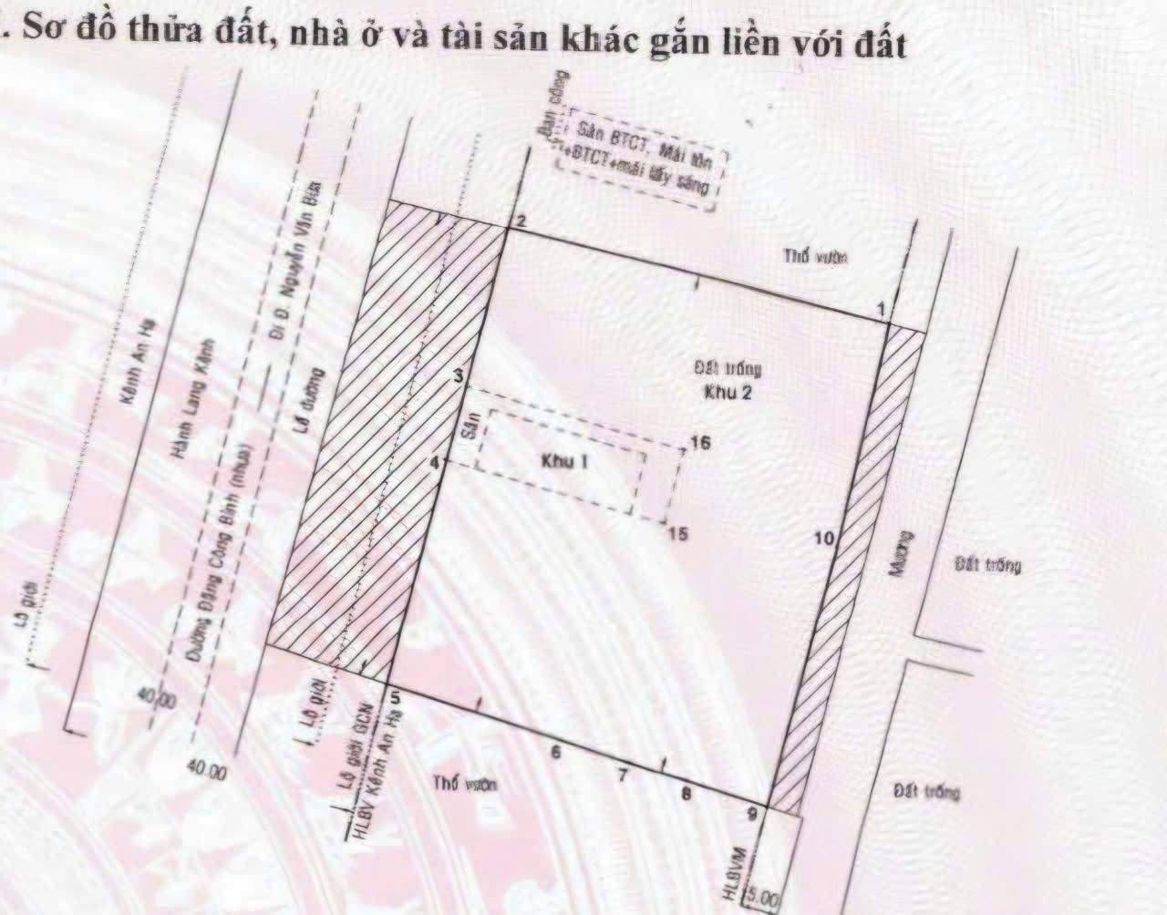 SIÊU PHẨM MT ĐẶNG CÔNG BỈNH – NGANG 61M – 3.341M² – CHỈ 16TR/M² 15989972