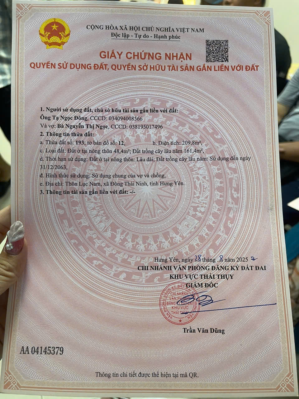 HOT !!! SỞ HỮU NGAY LÔ ĐẤT ĐẸP - GIÁ TỐT - Vị Trí Đắc Địa Gần Ngay Ngã Tư Chợ Lục 15990081