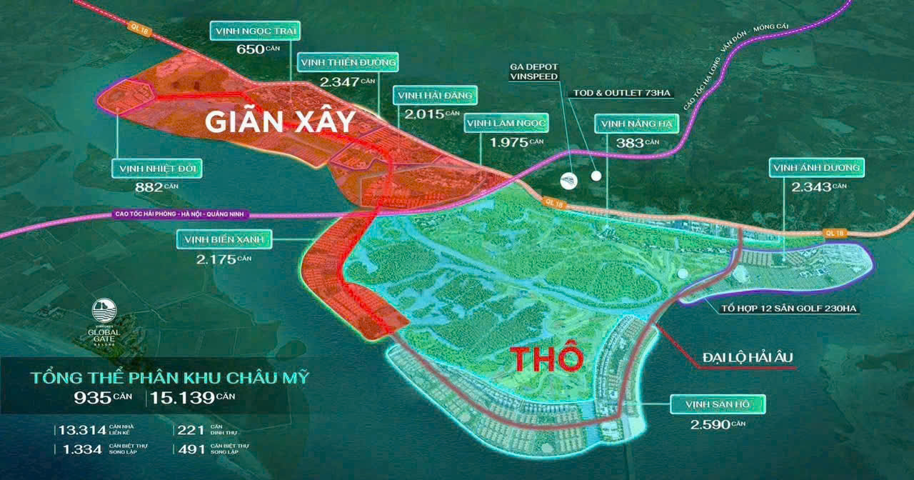 Song lập Vinhomes Hạ Long 162m², mặt tiền 9m, xây 4 tầng, ở và kinh doanh đều tốt 15990291