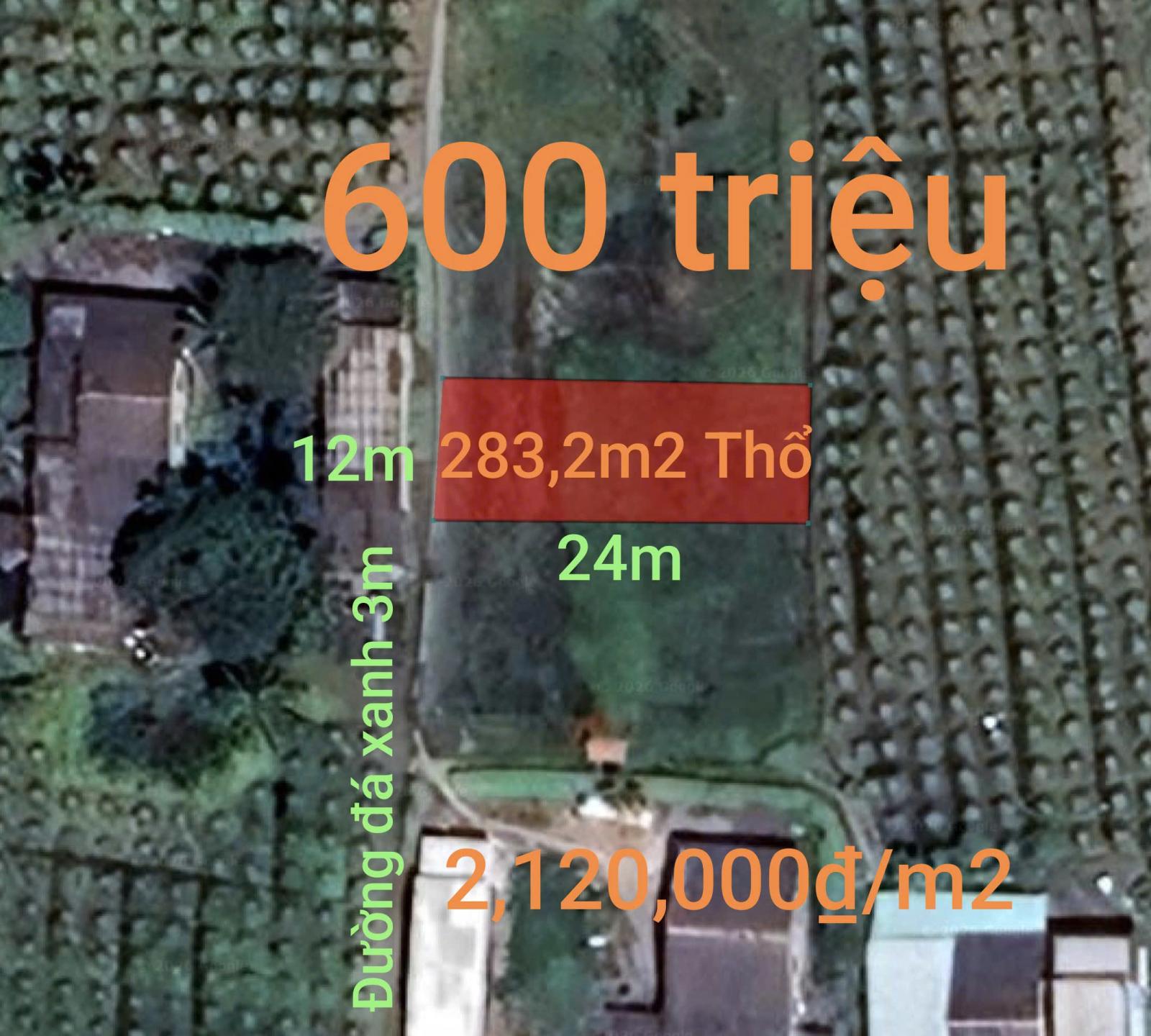 Bán thu hồi vốn lô đất thổ gần KCN Phú Ngãi Trị giá 600  triệu 15990434