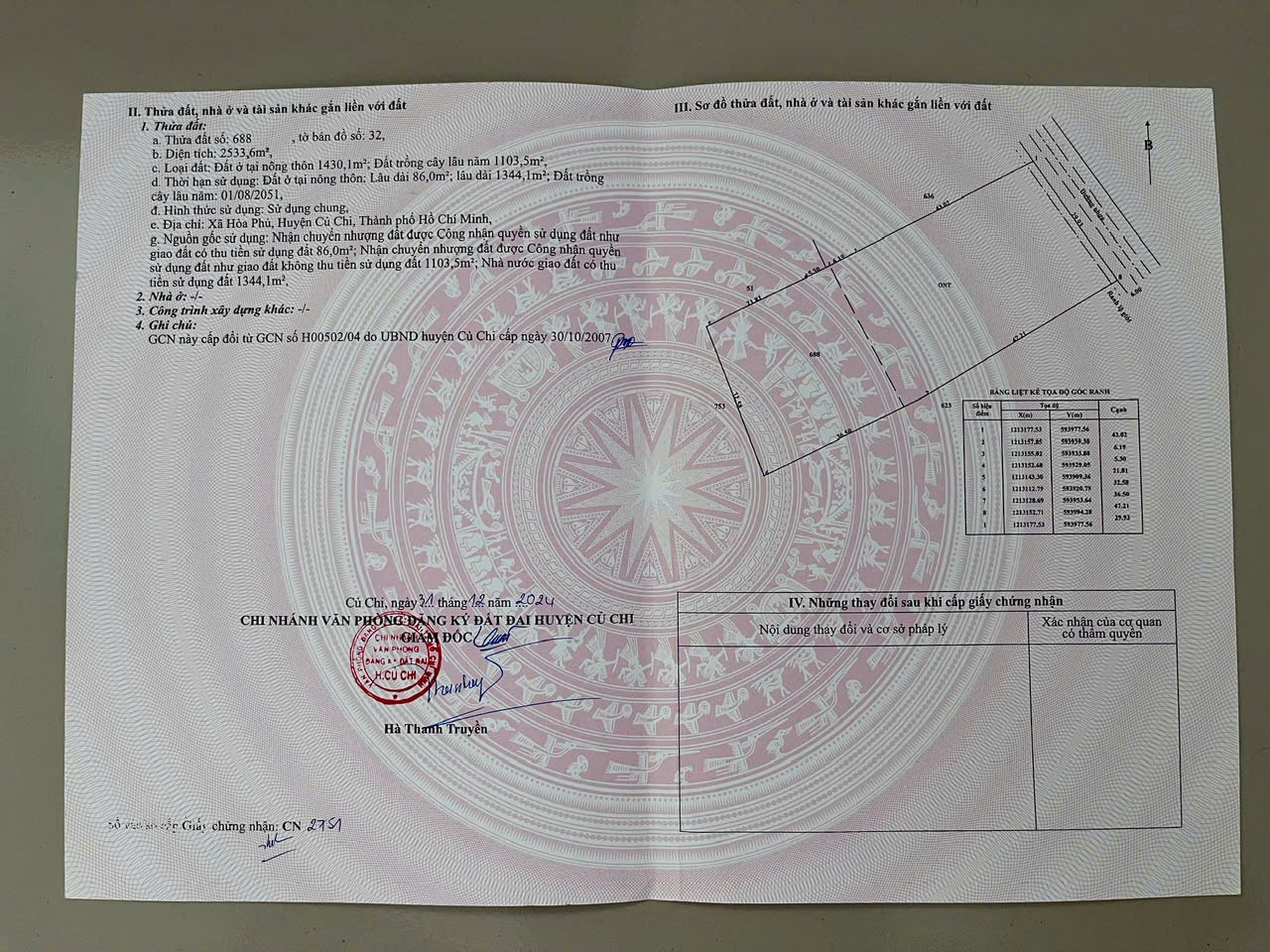 GIẢM SỐC 4 TỶ – NHÀ VƯỜN BẾN THAN – 2.533M² – THỔ CƯ 1.430M² – CHỈ 29.5 TỶ 15990476
