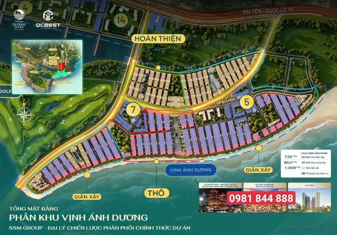 CHÍNH THỨC MỞ BÁN QUỸ NGOẠI GIAO VINHOMES HẠ LONG XANH - VỊ TRÍ ĐẸP - ĐẦU TƯ SINH LỜI CAO - LH: E 15990499