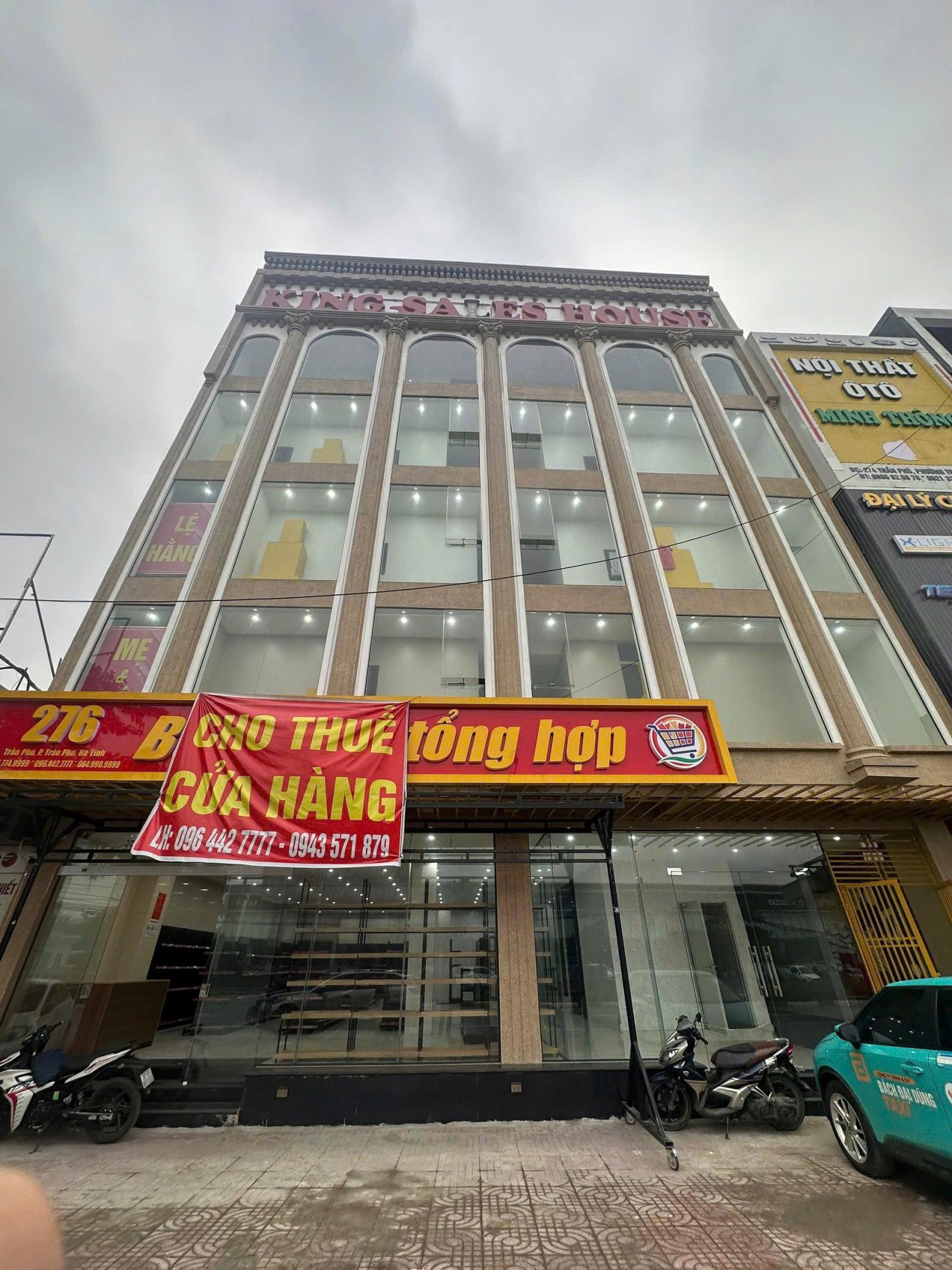 CHO THUÊ MẶT BẰNG “VÀNG” 276 TRẦN PHÚ, PHƯỜNG TRẦN PHÚ, TP HÀ TĨNH – KHÔNG PHÍ SANG NHƯỢNG 15990511