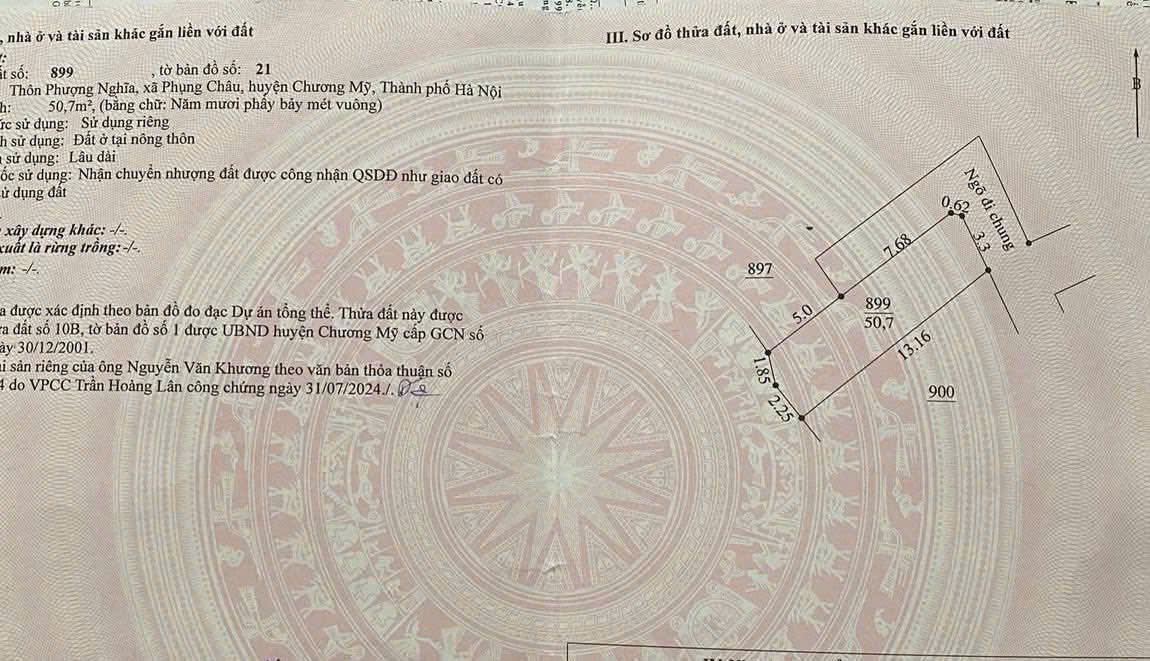 Bán đất thổ cư tại La Tinh, An Khánh, Hà Nội. Sẵn sổ đỏ, pháp lý chuẩn. Giá 105tr/m2 15990642