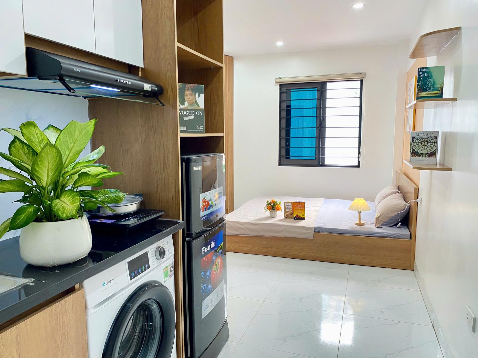 CHO THUÊ CĂN HỘ MINI 1N1K FULL ĐỒ TẠI YÊN HÒA, CẦU GIẤY, HÀ NỘI – GIÁ CHỈ 5tr800k 15990749